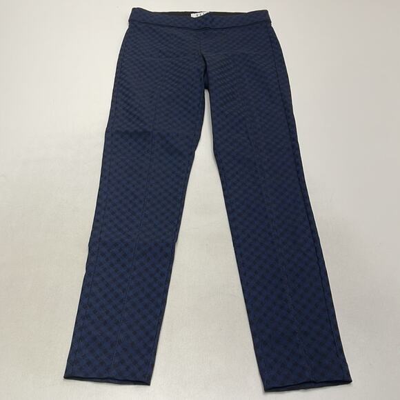 ELLE Women’s 2 Blue Black Diamond Print Leggings - Picture 2 of 3